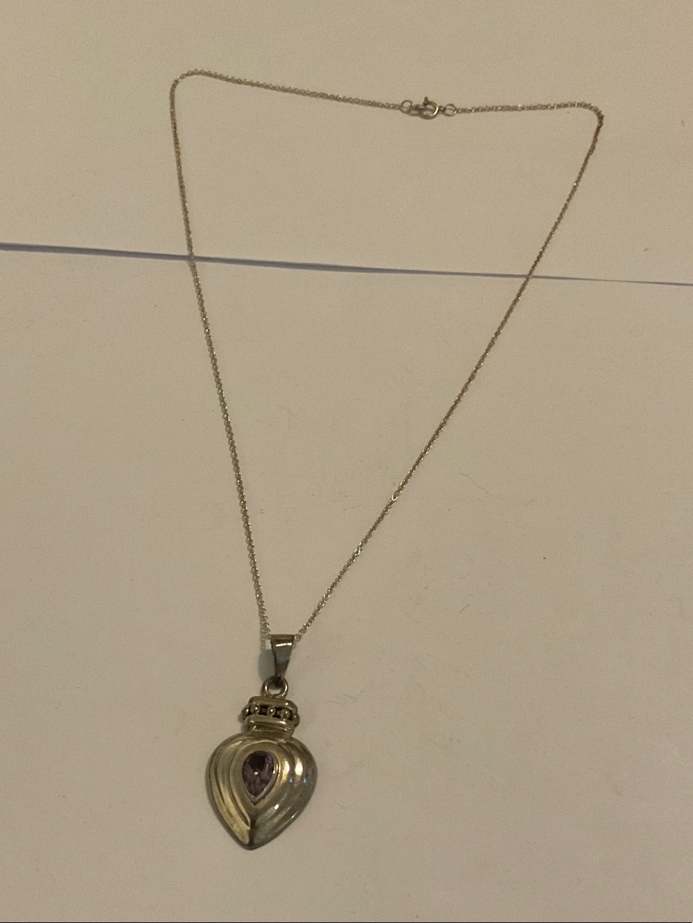 Sterling silver pendant necklace